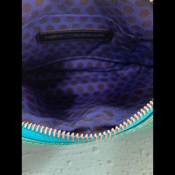 Rebecca Minkoff Spike Studded Peacock Mini Crossbody “Like New” - Picture 9 of 12